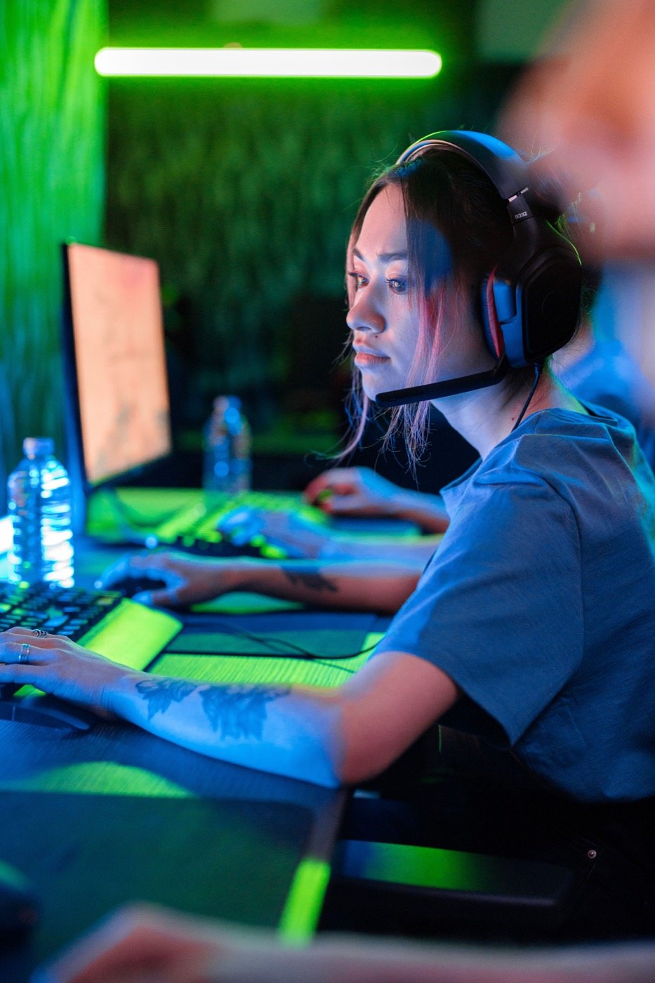 Setup gamer iluminado